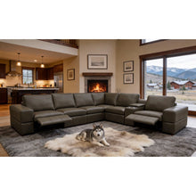 Load image into Gallery viewer, Upholstered Large Arms Sectional With Recliner Seats
