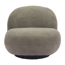 Load image into Gallery viewer, Sherpa Slipper Chair - Khaki Green And Black
