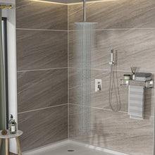 Load image into Gallery viewer, Dual Shower Head 16" Ceiling Mount Square Shower System With Rough In Valve
