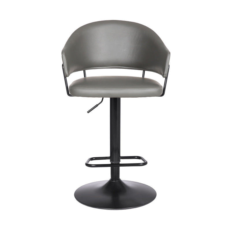 Iron Swivel Adjustable Height Bar Chair (477052) - Gray And Black