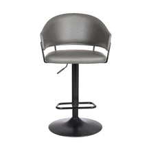 Load image into Gallery viewer, Iron Swivel Adjustable Height Bar Chair (477052) - Gray And Black
