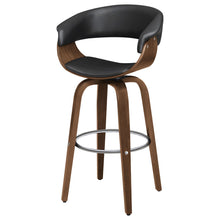Load image into Gallery viewer, Swivel Bar Stool Elegant Design With Upholstery - Walnut
