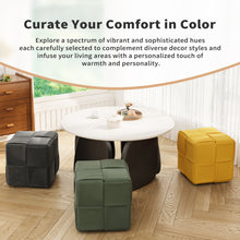 Load image into Gallery viewer, Modern Ottoman Foot Rest With Woven Design
