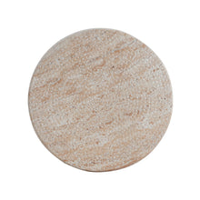 Load image into Gallery viewer, Outdoor / Indoor Lightweight, Concrete Side Table, Travertine - Beige
