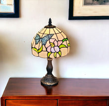 Load image into Gallery viewer, 15" Metal Candlestick Table Lamp With Ivory Dome Shade - Dark Brown

