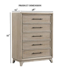 Load image into Gallery viewer, 1 Piece Chest With Handles, Angled Legs, Ball Bearing Glides - Oak

