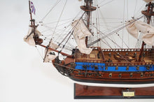Load image into Gallery viewer, 1700 Goto Predestination Hand Painted Decorative Boat - Blue / Brown
