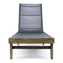 Load image into Gallery viewer, Summerland Chaise Lounge Dark Mesh Outdoor Seating - Dark Gray
