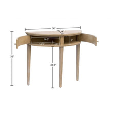 Load image into Gallery viewer, Vintage Inspired Storage Console Table With Fluted Doors
