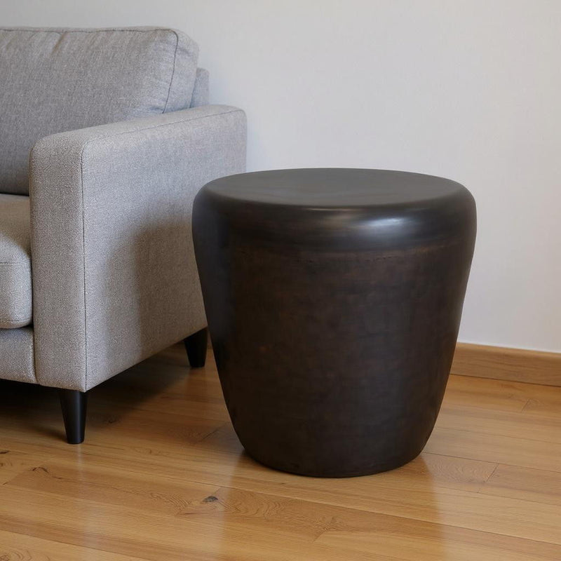 22" Metal Round End Table - Copper