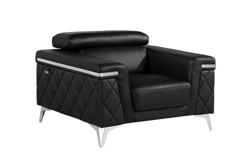42" Metallic Arm Chair - Silver