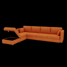 Load image into Gallery viewer, UNITED WE WIN Modular Sectional Sofa U Shaped Modular Couch with Reversible Chaise Modular Sofa Sectional Couch with Storage Seats
