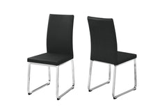 Load image into Gallery viewer, Modern Upholstered Faux Leather Dining Side Chairs (Set of 2) - Black

