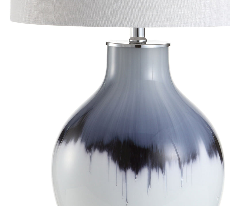 27" Novelty Table Lamp With Globe Shade - Blue