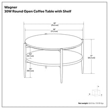 Load image into Gallery viewer, Wagner - Round Marble &amp; Wood Table
