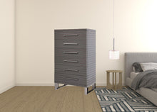 Load image into Gallery viewer, Solid Wood Six Drawer Chest - Gray
