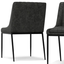 Load image into Gallery viewer, Wood Dining Parsons Chairs (Set of 2) - Gray / Black

