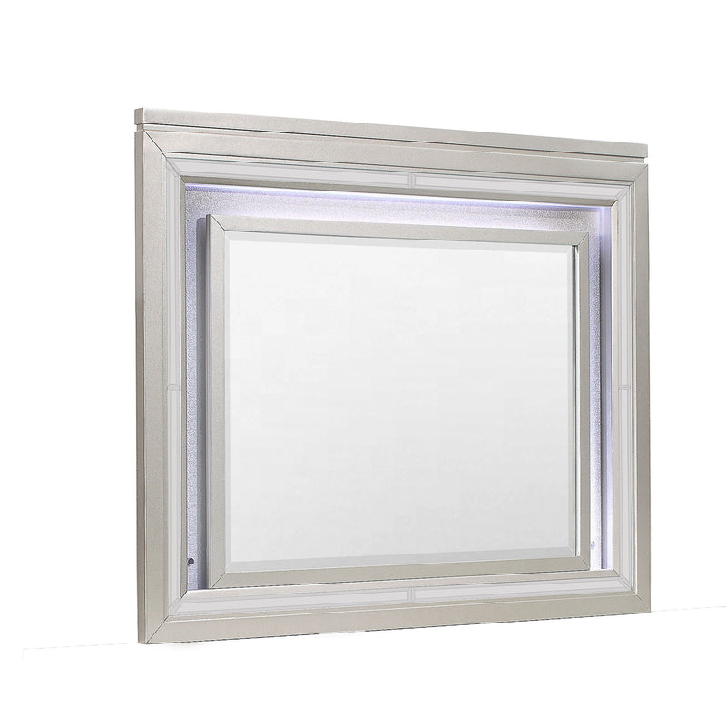 38" Lighted Mounted Accent Mirror - Champagne