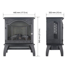 Load image into Gallery viewer, 3D Flame Electric Infrared Quartz Fireplace Stove With Remote Control
