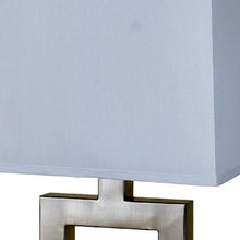 Load image into Gallery viewer, Open Square Table Lamp With White Rectangle Shade - Nicekl
