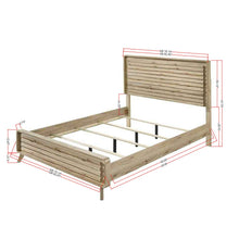 Load image into Gallery viewer, Panel Bed With Slatted Headboard And Footboard
