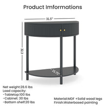 Load image into Gallery viewer, Demi Lune - Console Table With 2 Storage Drawers
