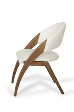 Load image into Gallery viewer, Faux Leather Open Back Dining Arm Chairs (Set of 2) - Brown
