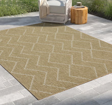 Load image into Gallery viewer, Earth - 5'3" X 7'3" Indoor, Outdoor Area Rug - Jute / White
