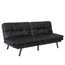 Load image into Gallery viewer, Convertible Memory Foam Futon Couch Bed, Modern Folding Sleeper Sofa-SF267PUBK
