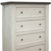 Load image into Gallery viewer, Solid Wood Four Drawer Chest - Gray / Ivory
