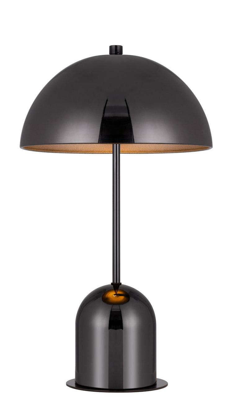 Desk Table Lamp With Half Dome Shade - Gunmetal Dark Gray