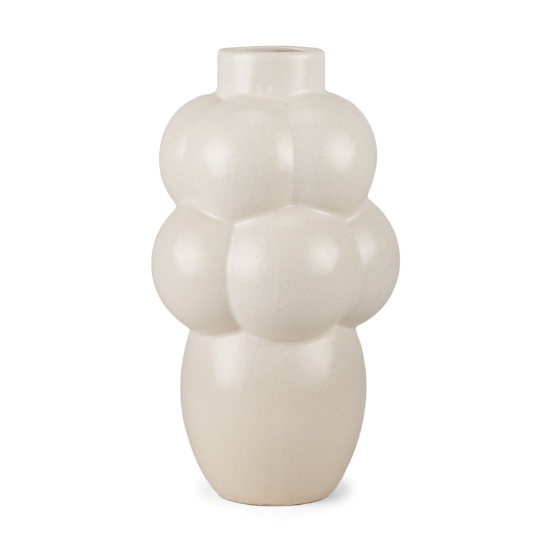 Modern Abstract Bubbles Table Vase - Cream