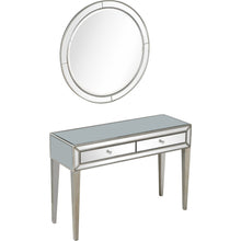 Load image into Gallery viewer, 16.8" x 48" x 32.8" Mirrored Glass Console Table - Silver
