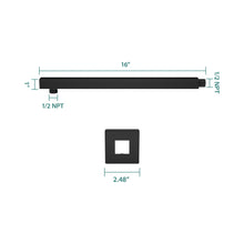 Load image into Gallery viewer, Wall Mounted Shower Arm With Flange
