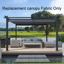 Load image into Gallery viewer, Replacement Canopy Top Cover Fabric For Outdoor Patio Retractable Pergola Sun-Shelter Canopy
