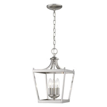 Load image into Gallery viewer, Metal Tapered Hanging Light - Vintage Silver
