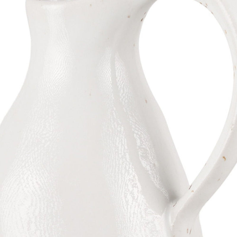 Ombre Bud Jug Vase - White / Beige