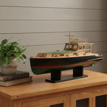 Load image into Gallery viewer, Hand Painted Model Boat (624221) - Light Brown / Black
