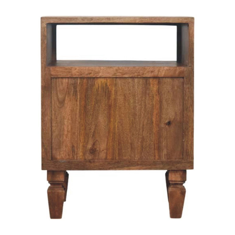 24" Wood 2 Drawer Nightstand - Brown