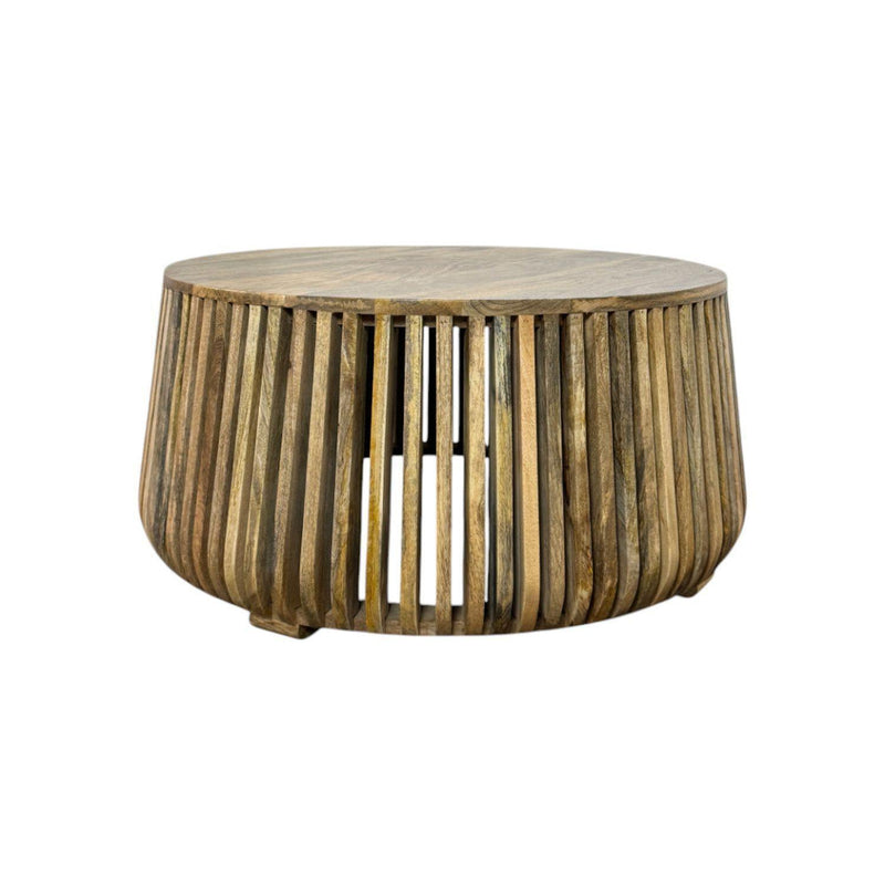 Round Drum Coffee Table (745572) - Natural