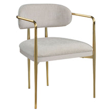 Load image into Gallery viewer, Zayn - Arm Chair (Set of 2) - Beige Chenille &amp; Gold
