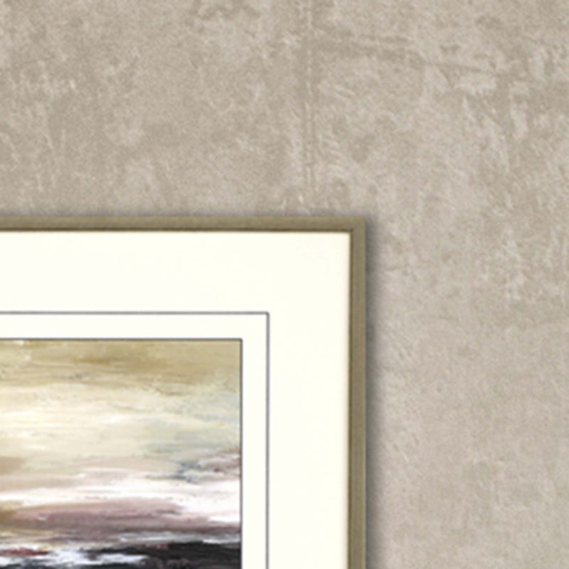 Wood Framed Accent Mirror - Light Brown