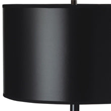 Load image into Gallery viewer, Minimalist Metal Table Lamp With Black Classic Drum Shade - Black
