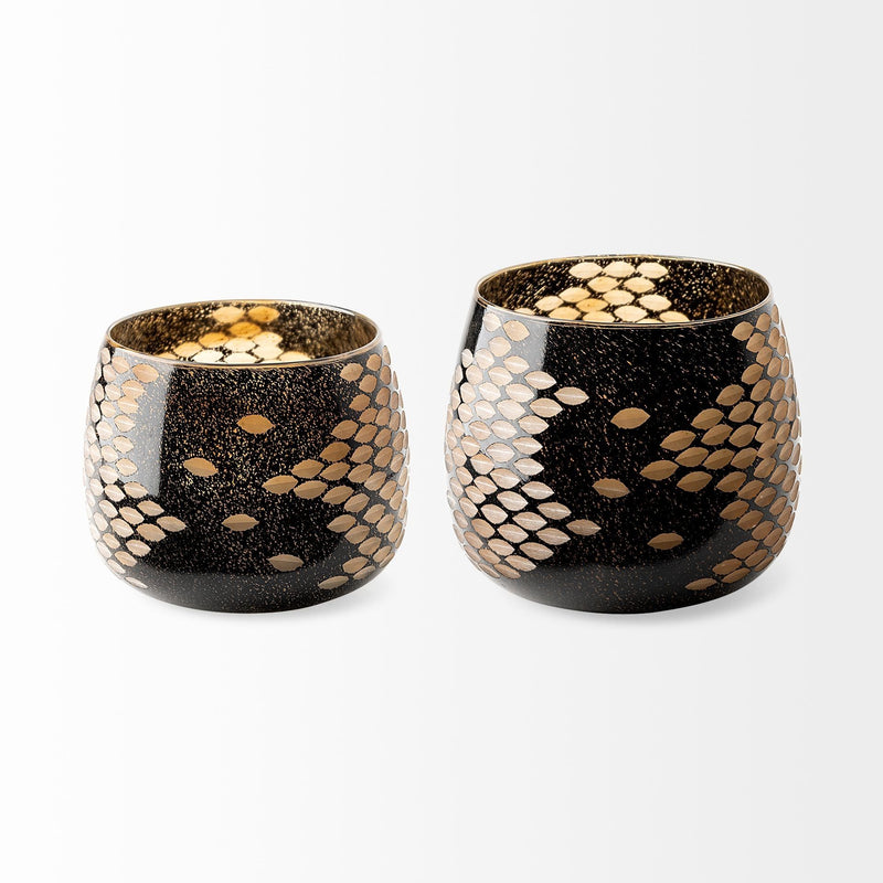 Abstract Cylinder Table Vase (397576) - Gold
