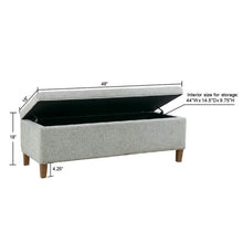 Load image into Gallery viewer, Marcie - Upholstered Storage Bench With Soft Close Lid - Blue
