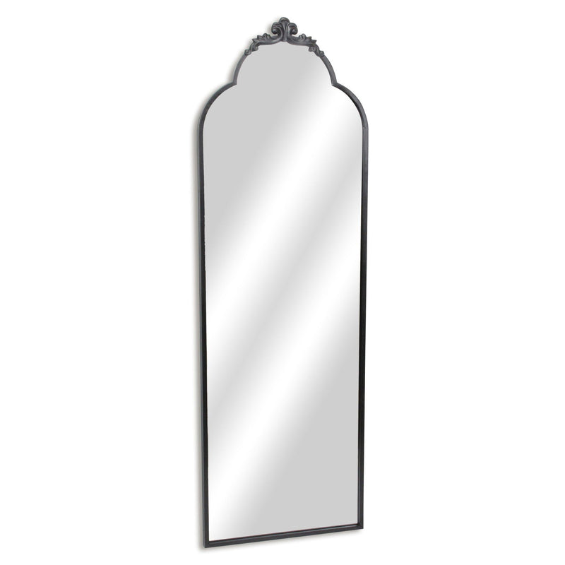 65" Metal Arch Full Length Hanging Mirror - Black