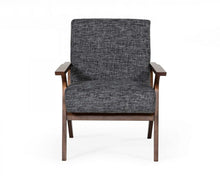 Load image into Gallery viewer, Solid Color Arm Chair - Gray And Walnut
