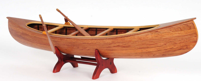 Hand Painted Model Boat Tabletop Sculpture (364263) - Brown