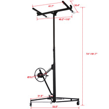 Load image into Gallery viewer, Heavy Duty Drywall Lift Panel Hoist With Adjustable Height And Safety Features
