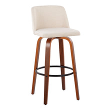 Load image into Gallery viewer, Toriano - Mid Century Modern Fixed Height Barstool Swivel And Round Footrest (Set of 2)
